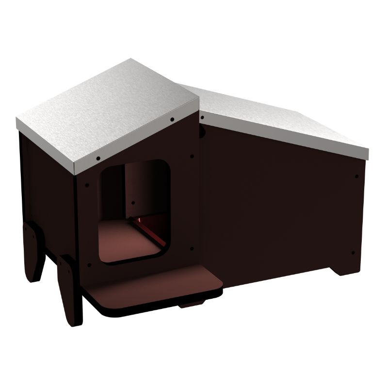 CASETA PATOS PLAST C/NIDO 65x40xh36CM
