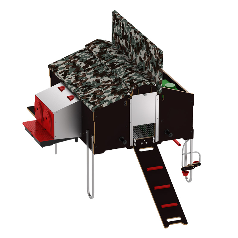 GALLINERO MOVIL 1x1.2M C/KIT CAMUFLAJE FREE-RANGE
