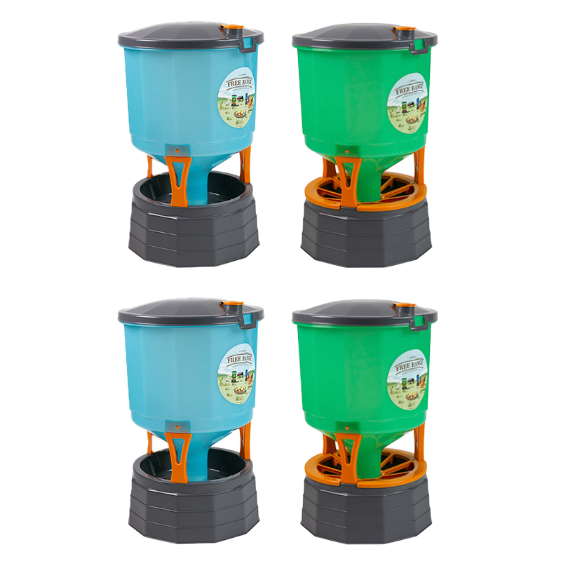 BEBEDERO + COMEDERO SILO 35L FREE-RANGE (PACK 2+2 UD)