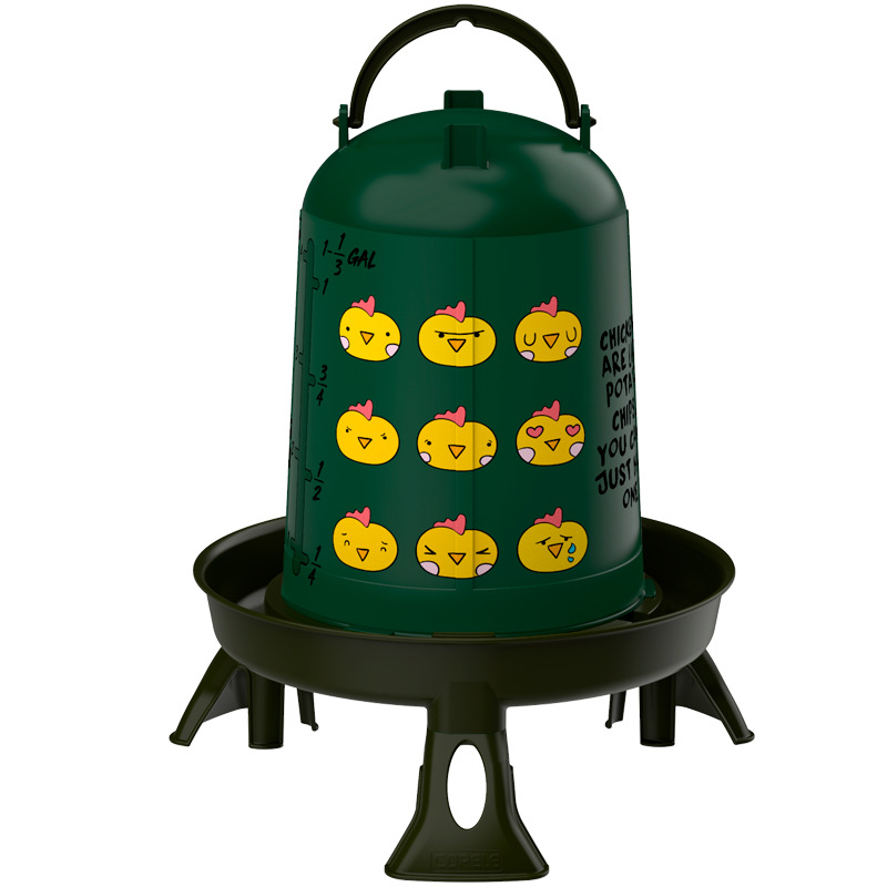BEBEDERO ECO AVES 5L CHIPS C/PATAS RECICLADO