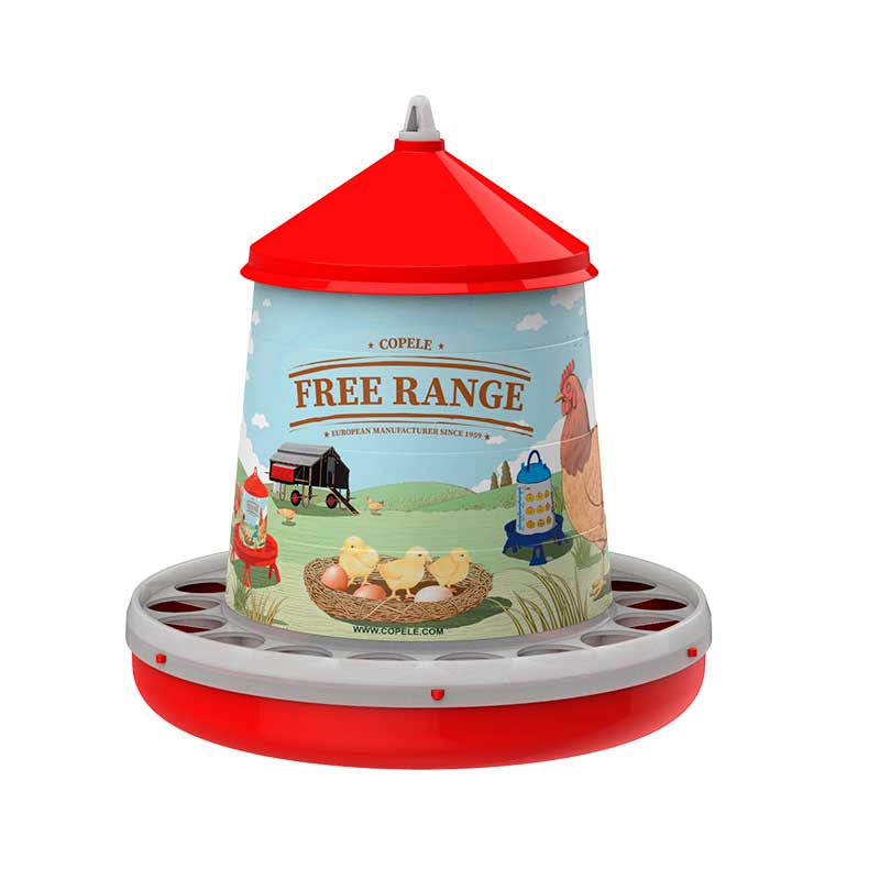 TOLVA PLAST AVES 4KG FREE RANGE ROJO
