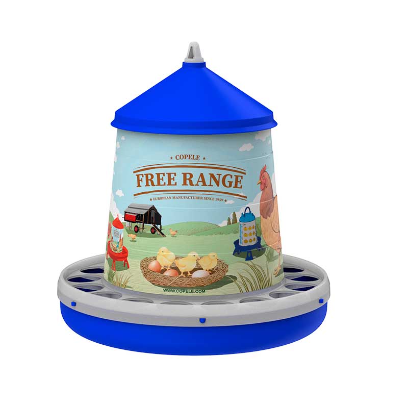 TOLVA PLAST AVES 4KG FREE RANGE AZUL