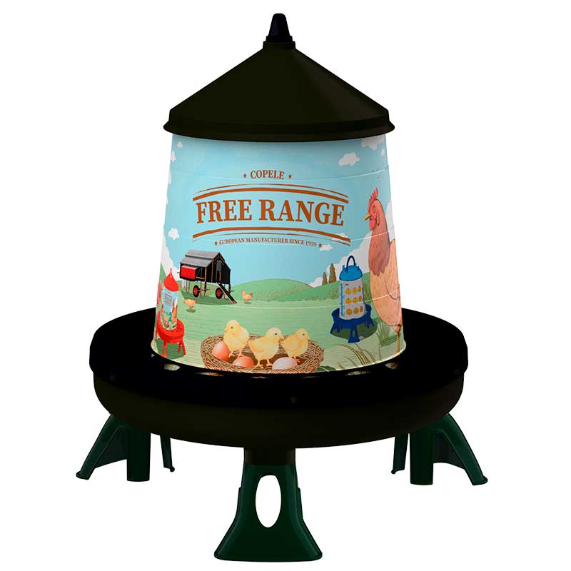 TOLVA PLAST AVES 4KG FREE RANGE C/PATAS RECICLADO