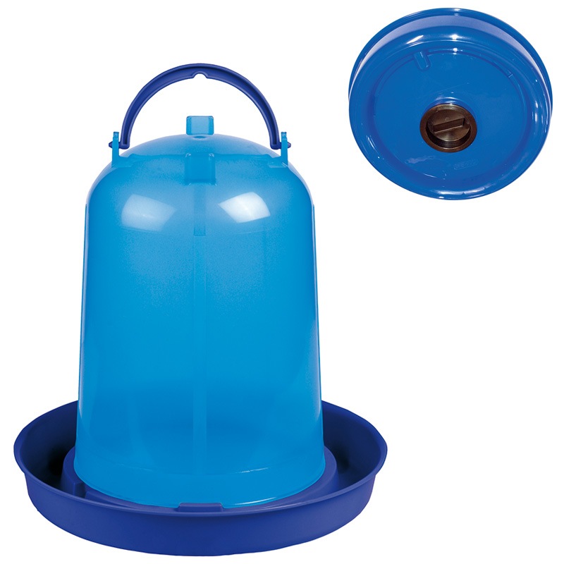 BEBEDERO ECO POLLOS 8L C/TAPON AZUL