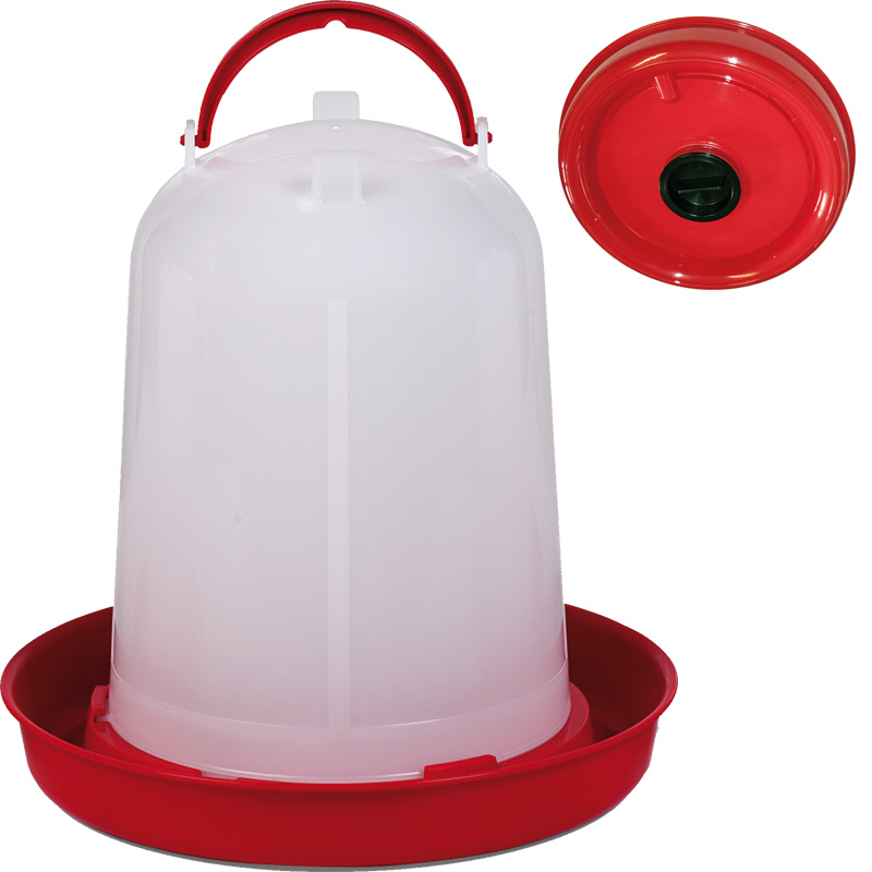 BEBEDERO ECO POLLOS 10L C/TAPON ROJO