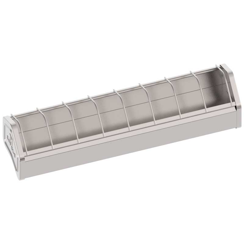 COMEDERO POLLITOS MINI METAL 300x75xh70