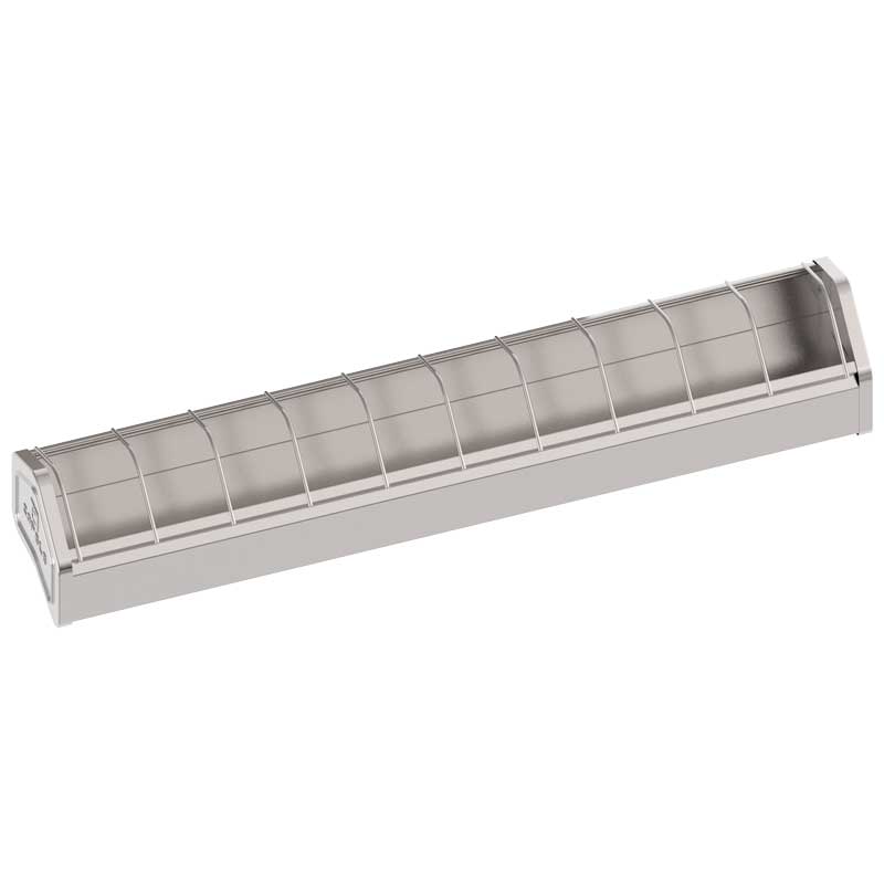 COMEDERO POLLITOS MINI METAL 500x75xh70