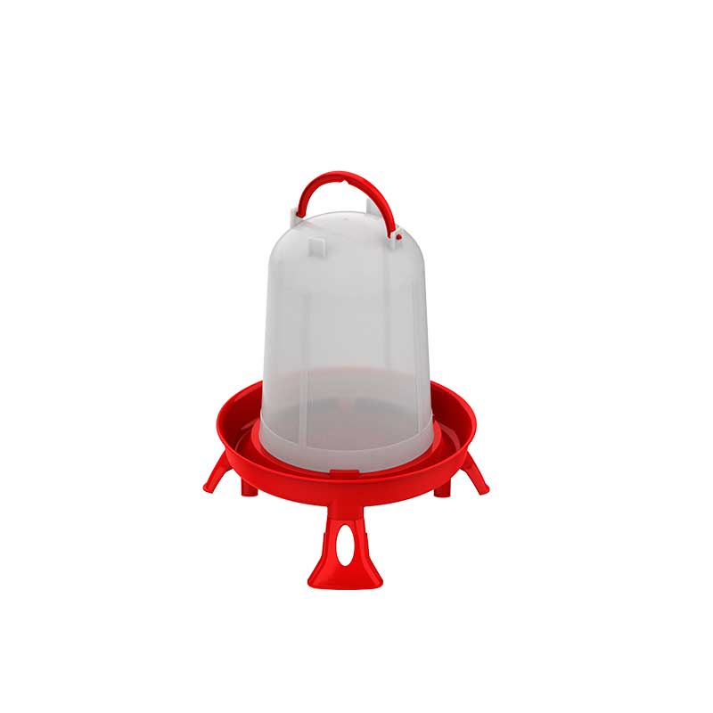 BEBEDERO ECO 5 LITROS CON PATAS ROJO