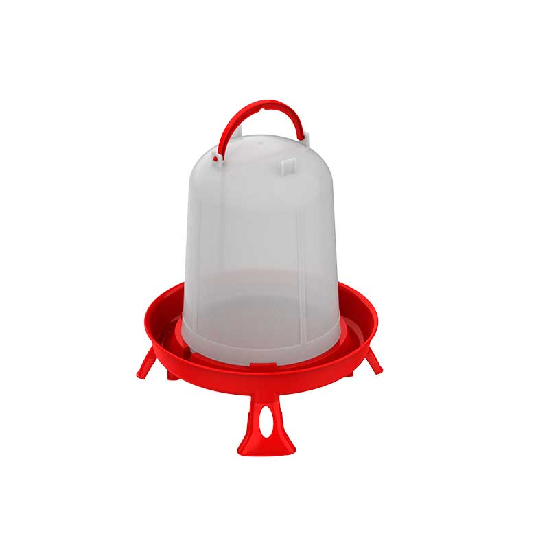 BEBEDERO ECO 8 LITROS CON PATAS ROJO