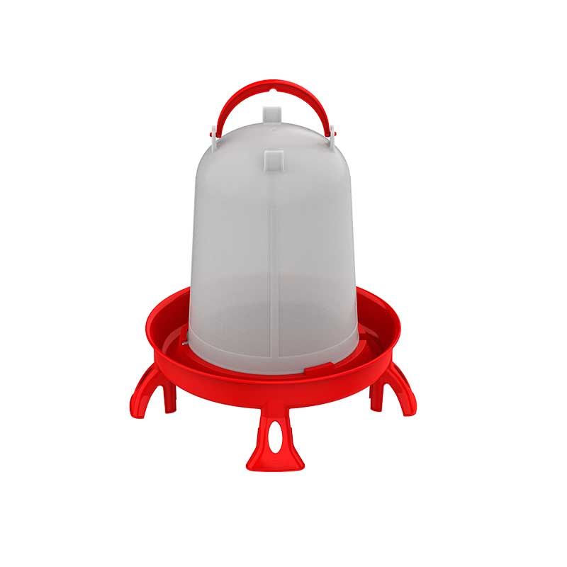 BEBEDERO ECO 10 LITROS CON PATAS ROJO
