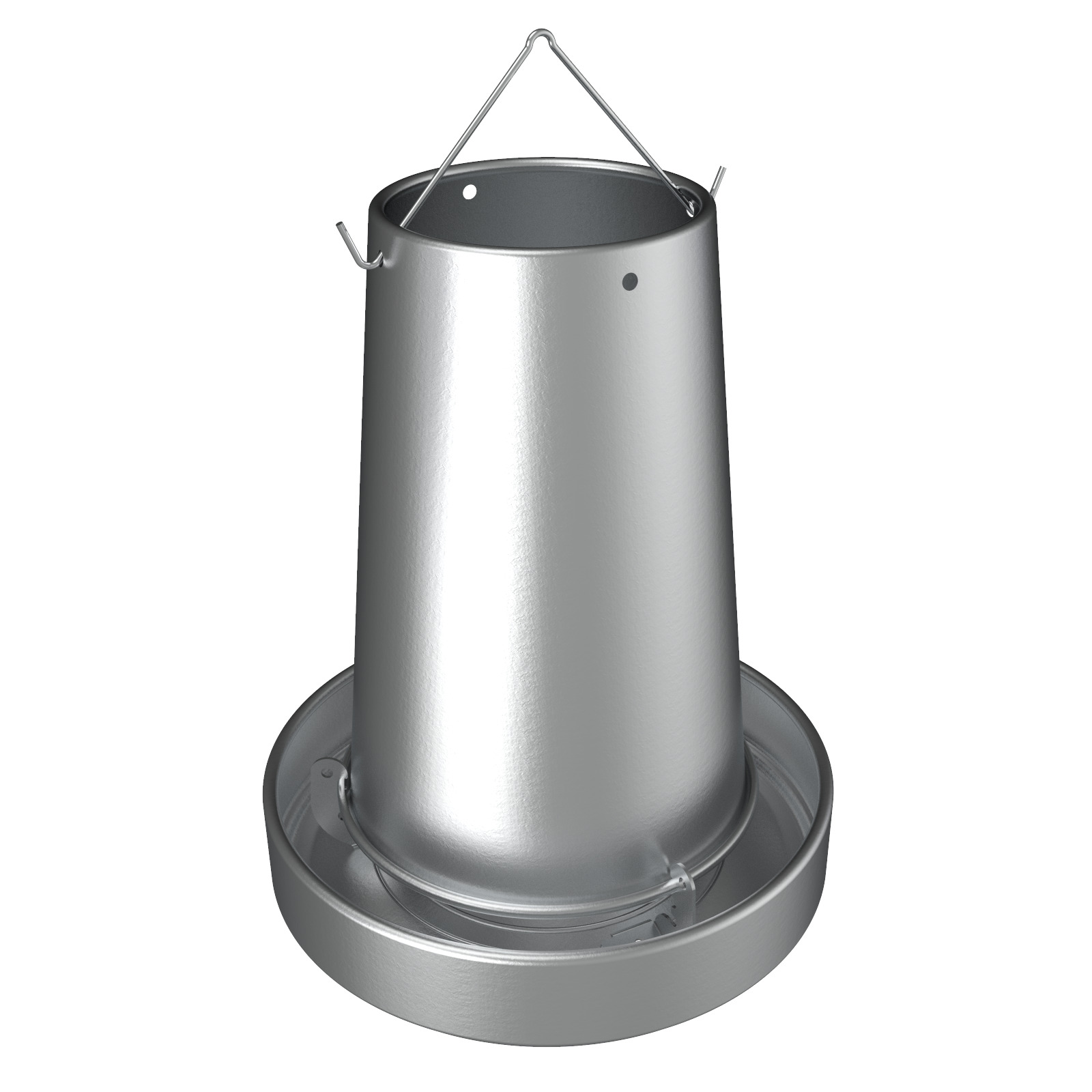 TOLVA METAL COLGANTE PARA AVES 10 KG.