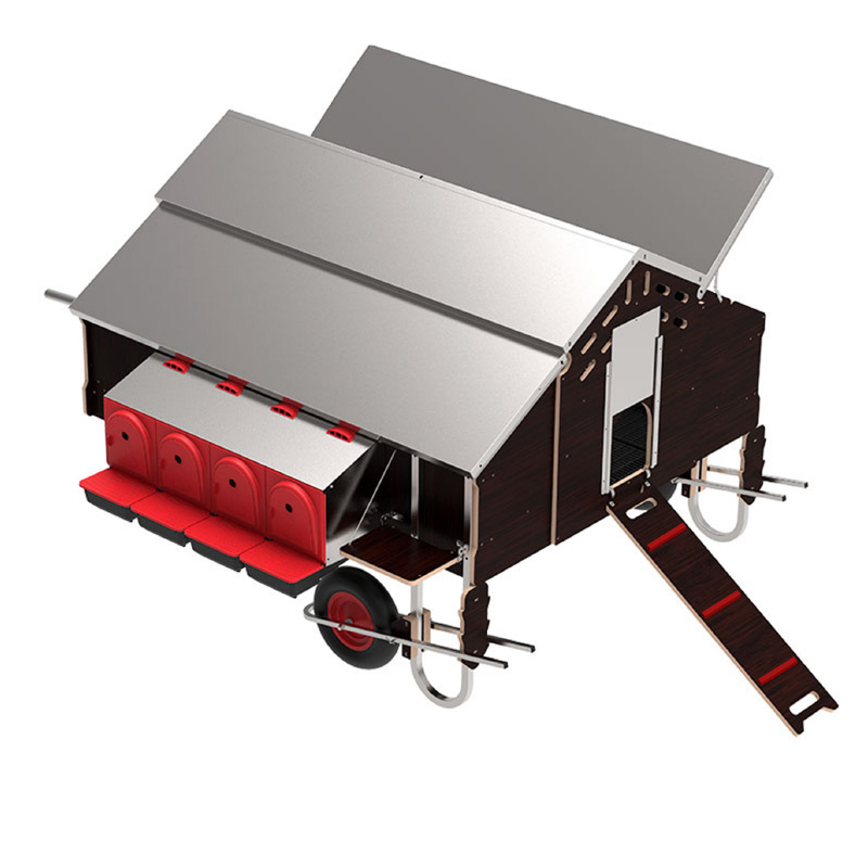 GALLINERO MOVIL 1.5x1.8MT C/KIT DESPLAZ FREE-RANGE