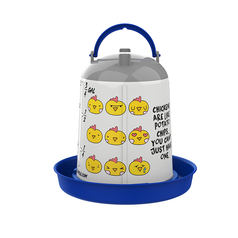 BEBEDERO ECO AVES 3L CHIPS AZUL
