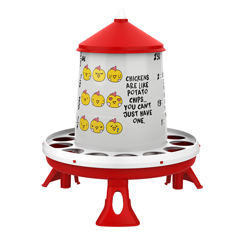 TOLVA PLAST AVES 2KG CHIPS C/PATAS ROJO