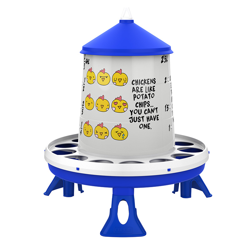 TOLVA PLAST AVES 2KG CHIPS C/PATAS AZUL