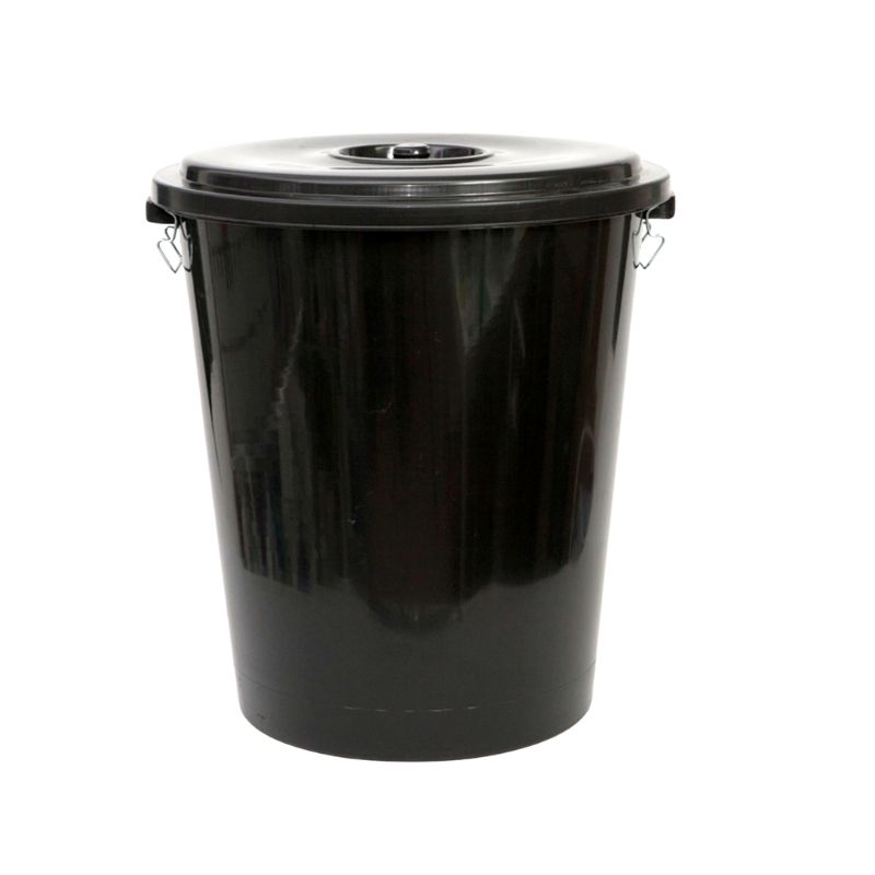 CUBO 100LT NEGRO C/TAPA