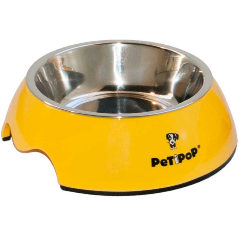 COMEDERO MELAMINA PETIPOP AMARILLO T"S"
