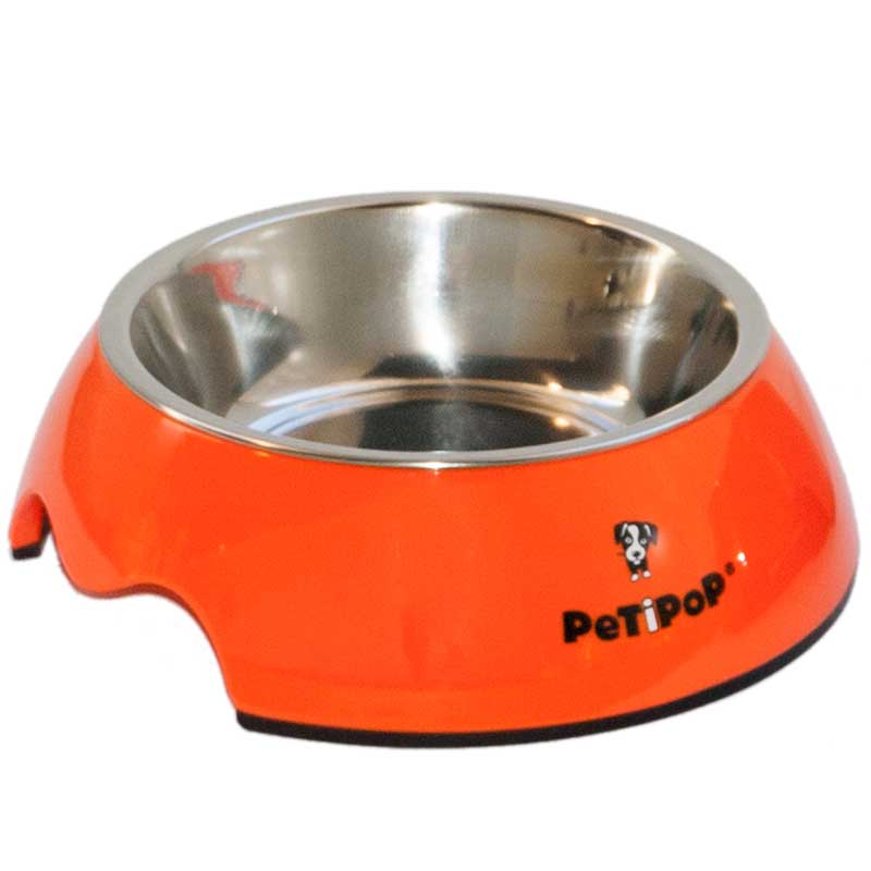 COMEDERO MELAMINA PETIPOP NARANJA T"S"