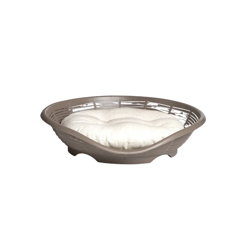 CAMA PASHA CON COJIN MARRON