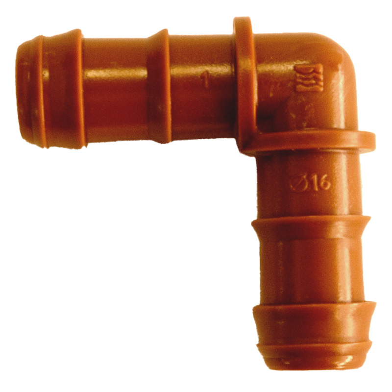CONEXION CODO 90º 16MM MARRON