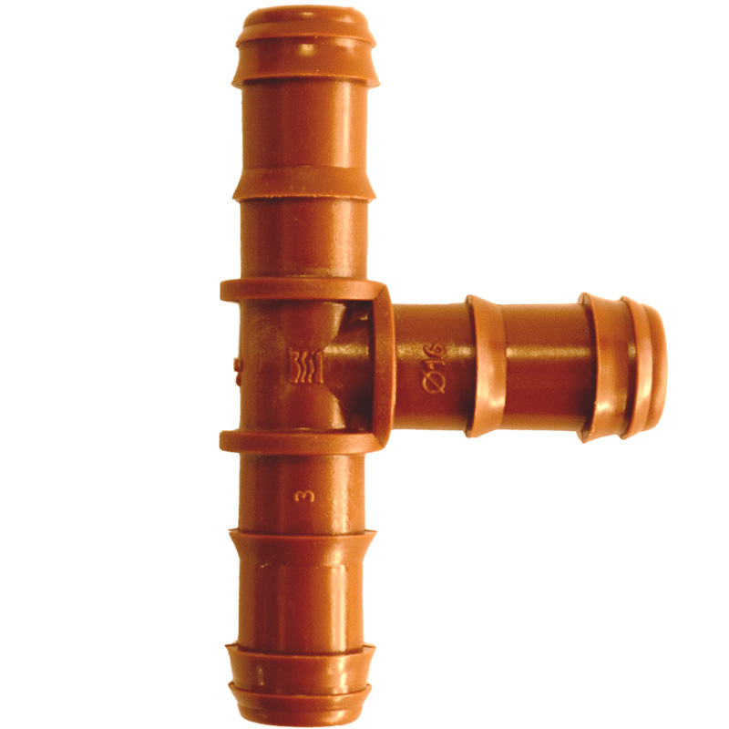 CONEXION "T" 16MM MARRON