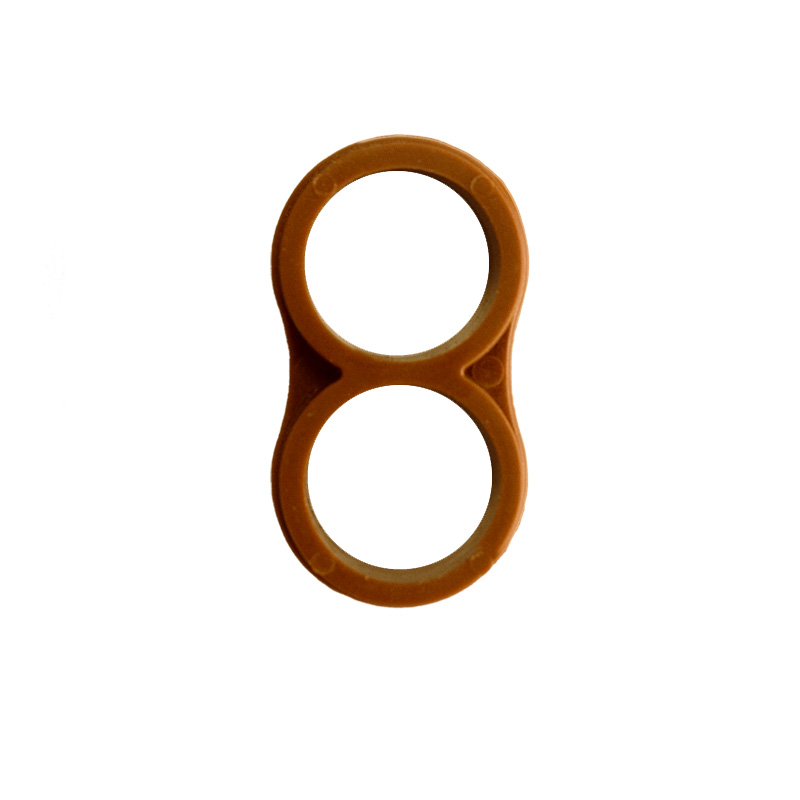FINAL LINEA DOBLE ANILLO 16MM MARRON